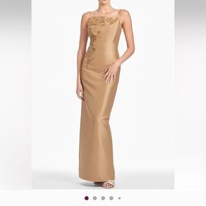 Sachin& Babi Pryce Embellished Mikado Column Gown